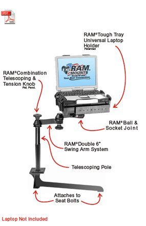 No-Drill Vehicle Mount for Notebook On Sale
