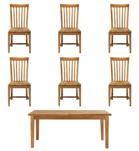 Malabar Dining Table & 6 Chairs
