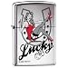 Zippo "Pinup-Lucky Horseshoe and Dice" HP Chome Lighter, 6266
