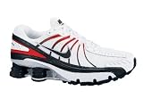 Softball - Nike Shox Turbo+VII Wht/Red/Blk Men's Running Shoe