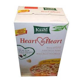 Kashi Heart to Heart Honey Toasted Cereal with White Tea Two 21.5 Ounce Bags per Box Kashi Heart to Heart Honey Toasted Cereal with White Tea Two 21.5 Ounce Bags per Box