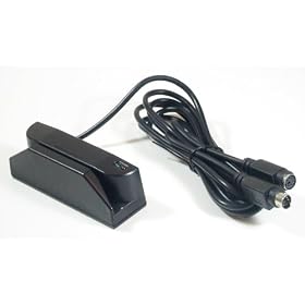 TMSR-33 3-Track Magnetic Stripe Credit Card Reader PS2 Keyboard Wedge