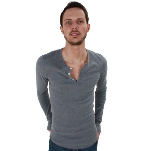 American Apparel T457 Baby Thermal Long Sleeve Henley