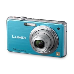Panasonic LUMIX DMC-FS11EG-A Digitalkamera (14 Megapixel, 5-fach opt. Zoom, 6,86 cm Display, Bildstabilisator) blau