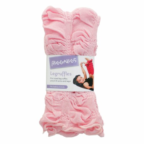 Huggalugs Girls Ballet Pink Legruffle Leg Warmers