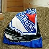 New York Rangers 50x60 Royal Plush Blanket Throw
