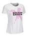 New Balance Women's Lace Up X Out Breast Cancer Tech Tee (White, Small)