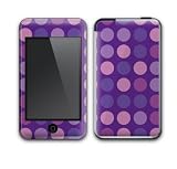 Purple Polka Dots Design Decal Protective Skin Sticker for Apple iPod Touch