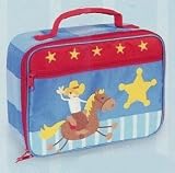 COWBOY boys kids LUNCHBAG school lunch box TOTE bag