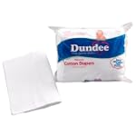 Dundee Pre Fold Super Absorbent Diaper - White