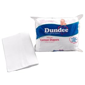 Dundee Pre Fold Super Absorbent Diaper - White