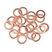 X AUTOHAUX 20pcs Copper Washer Flat Sealing Gasket Ring Spacer for Car 14 x 20 x 1.5mm