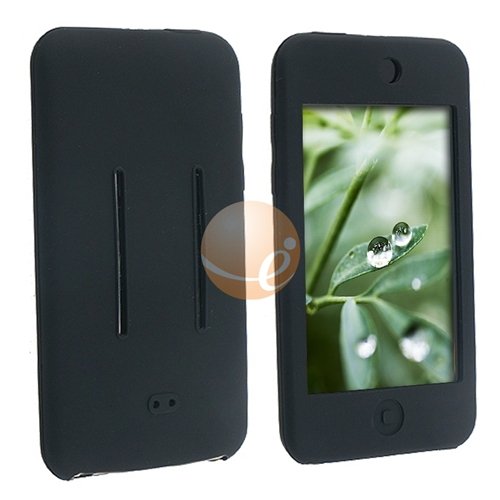 Black Silicone Skin Case Shield for Apple iPod Touch iTouch 1st / 2nd / 3rd Gen Generation