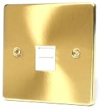 SATIN BRASS MASTER TELEPHONE SOCKET C439BBW