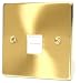 SATIN BRASS MASTER TELEPHONE SOCKET C439BBW