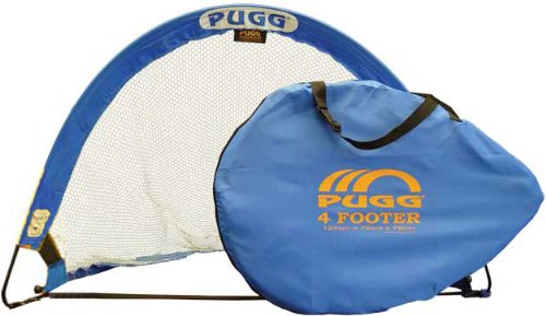 Pugg Portable Backyard Soccer Goals (PAIR) BLUE-4 SMALL- 4 W X 2.5 T X 2.5 D