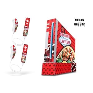 Nintendo Wii Console Skin Vegasballer Black