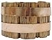 Creative Co Op DA4468 Pillar Candle Holder, Wood, 3-1/8-In. - Quantity 12