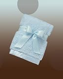 Blue Chenile Comfort Blanket, Snuggler. 40cm.