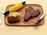 Ironwood Gourmet Wooden Steak Plate 11x13
