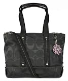 Coach Kyra Nylon Signature Tote F18844 Black