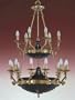 Zaneen Lighting Z2300 18 Light Morain Chandelier, English Bronze