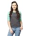 Campus Sutra Women Round Neck Quarter Sleeve T-Shirts RS.419.00