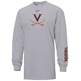 Nike Virginia Cavaliers Ash Youth Classic Logo Long Sleeve T-shirt