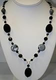 City Safari Necklace-Black Onyx and Black Agate
