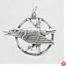 Raven Moon Pendant in Sterling Silver, #8700