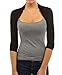 Fashion Secrets™ Women Long Sleeve Rayon Bolero Shrug Cropped Cardigan Jacket