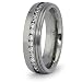6mm Eternity Titanium Ring with CZ (Sizes 8-12)