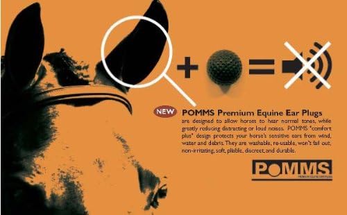 Pomms Equestrian Earplugs - Black - One Size