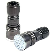 'GIANT Light - Small Package' Flashlight - 21 LED! Gunmetal Silver