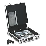 Vaultz Locking Media Binder, Holds 200 Disks, Black