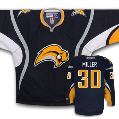 Buy MILLER #30 Buffalo Sabres CCM 550 Series Replica NHL Hockey Jersey (NHLPA Certified Custom Sewn...