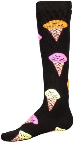 Sockup Ice Cream Cones Socks Small Black