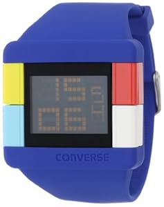 Converse Men's VR014450 High Score Black Digital Dial and Blue Silicone Strap Watch
