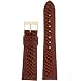 Watch Band Snake Grain Genuine Leather Easy Change Brown 20mm