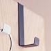 Hook Over - Reversible Over the Door Hooks - Black by Design Ideas