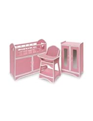 From Amazon.com. Click for details:
 Toy: Badger Basket Folding Doll Furniture Set with Storage Crib, High Chair and Armoire - Badger Basket Toy: Badger Basket Folding Doll Furniture Set with Storage Crib, High Chair and Armoire - Badger Basket