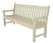 72" Recycled Earth-Friendly Nantucket Outdoor Patio Bench - Khaki