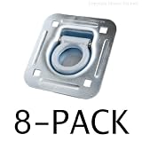 D-Ring Recessed Tiedowns 6,000 lb. Capacity Square Holes - 8 Pack D-Ring Recessed Tiedowns 6,000 lb. Capacity Square Holes - 8 Pack
