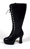 Extra Wide Calf Lace up Platform Boots Goth Gogo Plus Size Size 9
