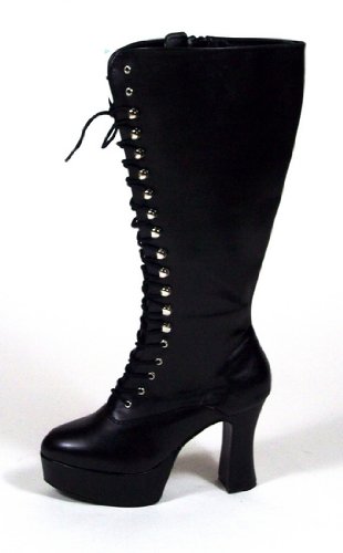 Extra Wide Calf Lace up Platform Boots Goth Gogo