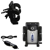 Sony Ericsson z550c Auto Vent Holder with Car Charger - Uses Gomadic TipExchange