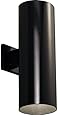 Progress Lighting P5642-31 6-Inch Up/Down Cylinder with Heavy Duty Aluminum Construction and Die Cast Wall Bracket, Black