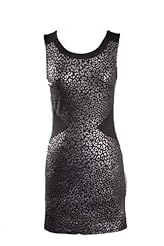 Sexy  Draped Open-Back Cocktail Sleeveless Metallic/Polyester/Spandex Bodycon Dress/Evening Dress  With Rhinestones