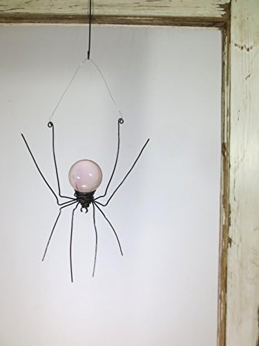 Pale Pink Sun Catcher Window Spider Hanging Art, Made to Order