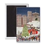 Windsor Castle Carol Concert, 1989 by Judy.. - 3x2 inch Fridge Magnet - large magnetic button - Magnet